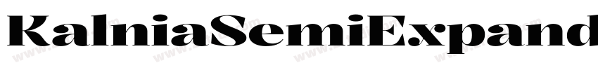 KalniaSemiExpanded S字体转换 KalniaSemiExpanded S字体转换